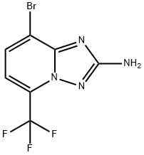 8-bromo-5-(trifluoromethyl)-[1,2,4]triazolo[1,5-a]pyridin-2-amine(WXFC0506) 구조식 이미지