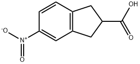 1H-Indene-2-carboxylicacid,2,3-dihydro-5-nitro-(9CI) 구조식 이미지
