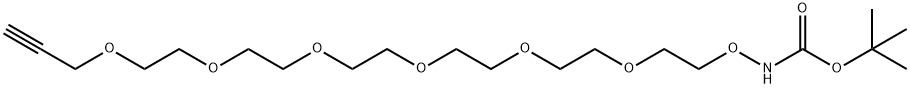 t-Boc-aminooxy-PEG6-propargyl Structure