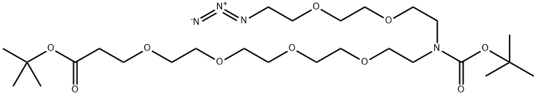 N-(Azido-PEG2)-N-Boc-PEG4-t-butyl ester Structure