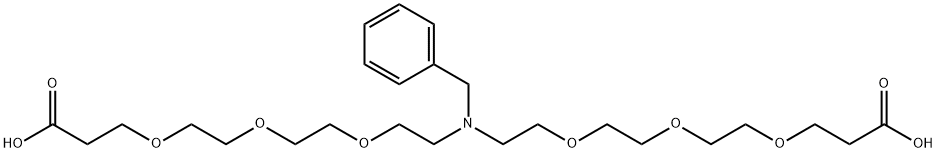 N-Benzyl-N-bis(PEG3-acid) Structure