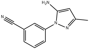 3-(5-amino-3-methyl-1H-pyrazol-1-yl)Benzonitrile Structure