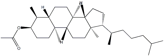 4α-Methyl-5α-cholestan-3α-ol acetate Structure