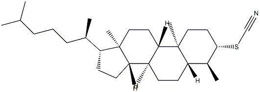 4α-메틸-5α-콜레스탄-3β-일티오시아네이트 구조식 이미지
