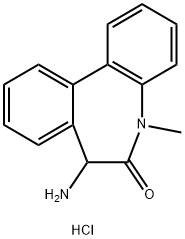 6H-Dibenz[b,d]azepin-6-one, 7-aMino-5,7-dihydro-5-Methyl- (hydrochloride)(1:1) Structure