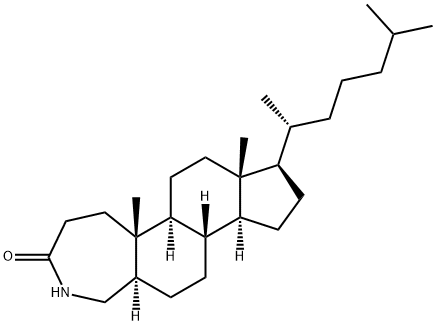 4-Aza-A-homo-5α-cholestan-3-one Structure