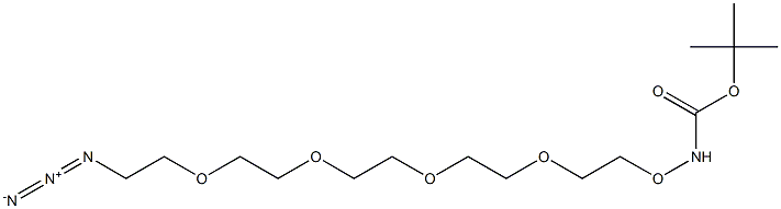 t-Boc-Aminooxy-PEG4-azide Structure