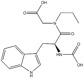 N-(에톡시카르보닐)-L-Trp-Gly-OMe 구조식 이미지