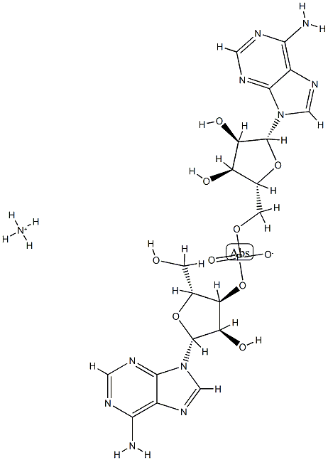 ADENYLYL-(3′,5′)-아데노신,암모늄*SALT 구조식 이미지
