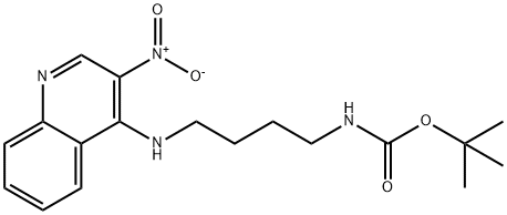 N4-(4-Boc-aminobutyl)-3-nitroqunoline-4-amine 구조식 이미지