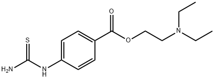 2-(디에틸아미노)에틸=p-티오우레이도벤조에이트 구조식 이미지