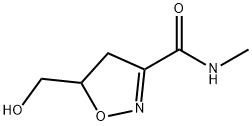 3-이속사졸카르복스아미드,4,5-디히드로-5-(히드록시메틸)-N-메틸-(9CI) 구조식 이미지