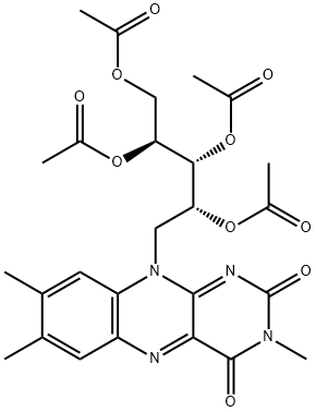 3-Methylriboflavin tetraacetate Structure