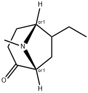 8-Azabicyclo[3.2.1]octan-2-one,6-ethyl-8-methyl-,(1R,5R)-rel-(9CI) 구조식 이미지