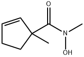 2-Cyclopentene-1-carboxamide,N-hydroxy-N,1-dimethyl-(9CI) Structure