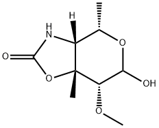 4H-Pyrano[3,4-d]oxazol-2(3H)-one,tetrahydro-6-hydroxy-7-methoxy-4,7a- 구조식 이미지
