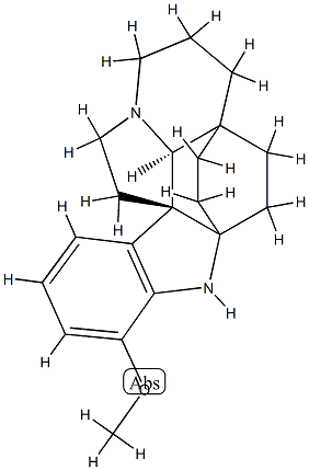 17-Methoxyaspidofractinine 구조식 이미지