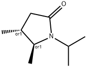 2-Pyrrolidinone,4,5-dimethyl-1-(1-methylethyl)-,(4R,5S)-rel-(9CI) 구조식 이미지