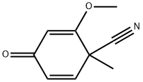 2,5-Cyclohexadiene-1-carbonitrile,2-methoxy-1-methyl-4-oxo-(9CI) Structure