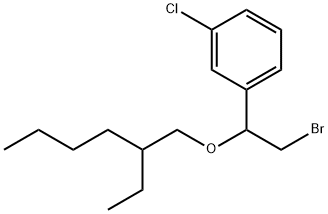 [α-(브로모메틸)-m-클로로벤질](2-에틸헥실)에테르 구조식 이미지