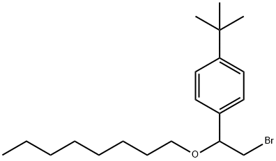 [α-(브로모메틸)-p-tert-부틸벤질]옥틸에테르 구조식 이미지