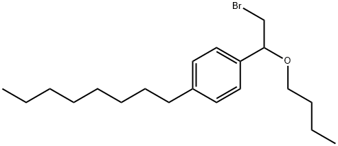 [α-(Bromomethyl)-p-octylbenzyl]butyl ether Structure