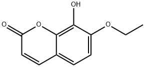 2H-1-Benzopyran-2-one,7-ethoxy-8-hydroxy-(9CI) 구조식 이미지