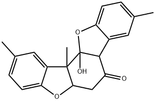 5a,7a,12a,12b-Tetrahydro-12a-hydroxy-2,9,12b-trimethylbenzo[1,2-b:3,4-b']bisbenzofuran-7(6H)-one Structure