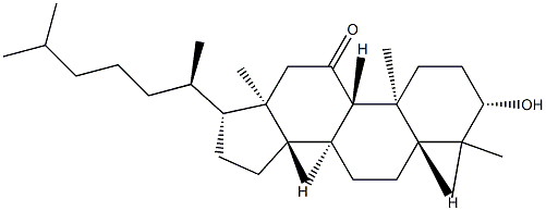 3β-Hydroxylanostan-11-one 구조식 이미지