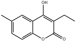 2H-1-Benzopyran-2-one, 3-ethyl-4-hydroxy-6-Methyl- Structure