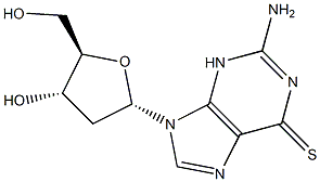 alpha-2'-deoxythioguanosine Structure