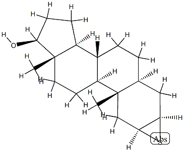 2β,3β-Epithio-5α-androstan-17β-ol 구조식 이미지