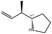 피롤리딘,2-[(1R)-1-메틸-2-프로페닐]-,(2S)-rel-(9CI) 구조식 이미지