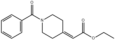 Acetic acid, 2-(1-benzoyl-4-piperidinylidene)-, ethyl ester Structure
