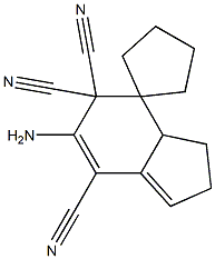 Spiro[cyclopentane-1,4'-[4H]indene]-5',5',7'(2'H)-tricarbonitrile,6'-amino-3',3'a-dihydro- 구조식 이미지