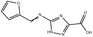 1H-1,2,4-Triazole-3-carboxylicacid,5-[(2-furanylmethylene)amino]-(9CI) Structure
