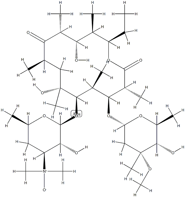 12-데옥시에리트로마이신3"-N-산화물 구조식 이미지