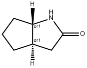 시클로펜타[b]피롤-2(1H)-온,헥사히드로-,(3aR,6aS)-rel-(9CI) 구조식 이미지