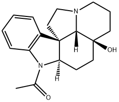 1-Acetyl-5-hydroxy-20,21-dinoraspidospermidine Structure