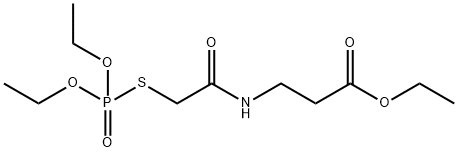 N-[[(Diethoxyphosphinyl)thio]acetyl]-β-alanine ethyl ester Structure