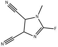 1H-Imidazole-4,5-dicarbonitrile,2-fluoro-4,5-dihydro-1-methyl-(9CI) 구조식 이미지