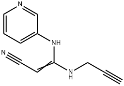 2-Propenenitrile,3-(2-propynylamino)-3-(3-pyridinylamino)-(9CI) Structure