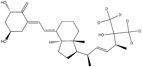 1alpha, 25-Dihydroxy VD2-D6 구조식 이미지