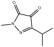 1H-Pyrazole-4,5-dione,1-methyl-3-(1-methylethyl)-(9CI) 구조식 이미지