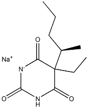 (R)-(+)-Pentobarbital sodium Structure