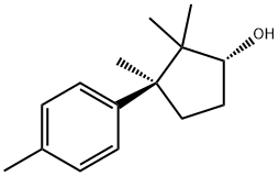 (1R)-2,2,3β-Trimethyl-3-(4-methylphenyl)cyclopentan-1-ol 구조식 이미지