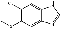 1H-벤즈이미다졸,5-클로로-6-(메틸티오)-(9CI) 구조식 이미지