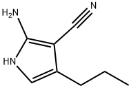 1H-Pyrrole-3-carbonitrile,2-amino-4-propyl-(9CI) 구조식 이미지