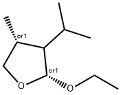 Furan, 2-ethoxytetrahydro-4-methyl-3-(1-methylethyl)-, (2R,4R)-rel- (9CI) Structure