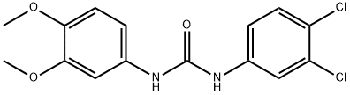 N-(3,4-dichlorophenyl)-N'-(3,4-dimethoxyphenyl)urea 구조식 이미지